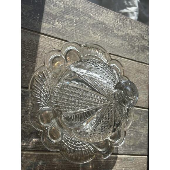 Vintage Gold Trim Glass Butter Dish Cheese Dome Cover 2pcs Covered Lid - Picture 13 of 15